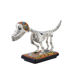 Perro y hueso - oryginalna figurka psa w technice Talavera