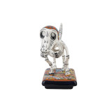 Perro y hueso - oryginalna figurka psa w technice Talavera