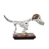 Perro y hueso - oryginalna figurka psa w technice Talavera