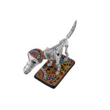 Perro y hueso - oryginalna figurka psa w technice Talavera