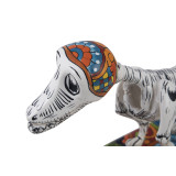 Perro y hueso - oryginalna figurka psa w technice Talavera