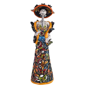 Calado Mariposa - tradycyjna figura La catrina
