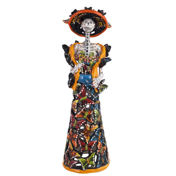 Calado Mariposa - tradycyjna figura La catrina