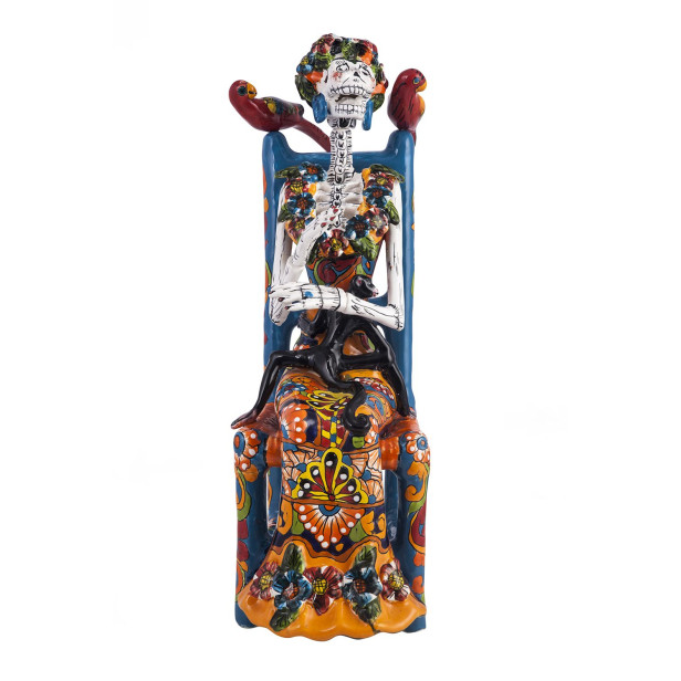 Frida Sentada - tradycyjna figura Talavera z Meksyku