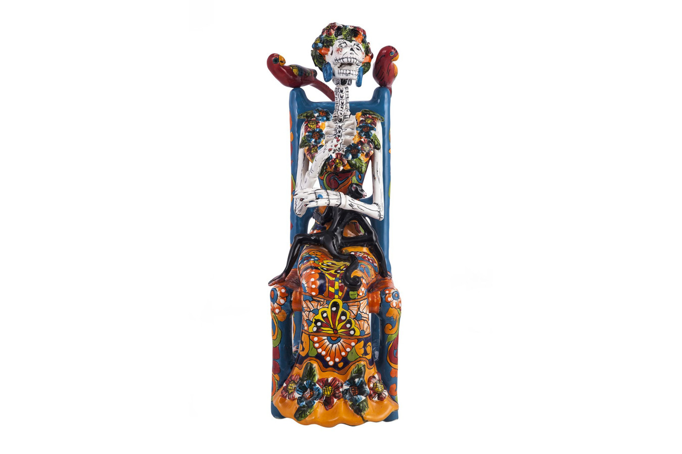 Frida Sentada - tradycyjna figura Talavera z Meksyku