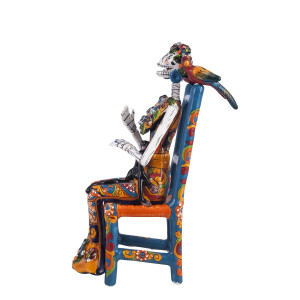 Frida Sentada - tradycyjna figura Talavera z Meksyku