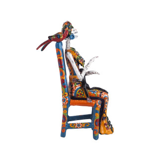Frida Sentada - tradycyjna figura Talavera z Meksyku