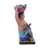 Sirena - Figurka syreny rękodzieło z Meksyku - wys. 35 cm