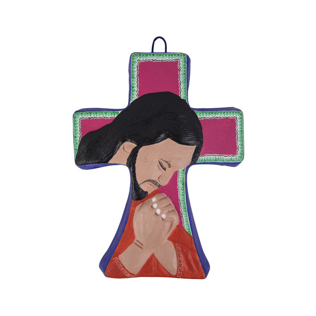 Cruz Cristo orando - krzyż z Meksyku
