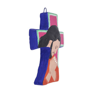 Cruz Cristo orando - krzyż z Meksyku