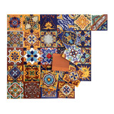 Girasol  - meksykański patchwork z płytek Talavera - 30 sztuk