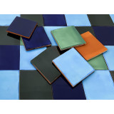 Malaquita - patchwork z płytek jednokolorowych 
