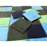 Malaquita - patchwork z płytek jednokolorowych 