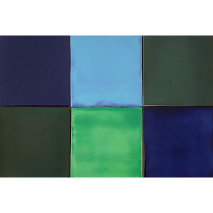 Malaquita - patchwork z płytek jednokolorowych 