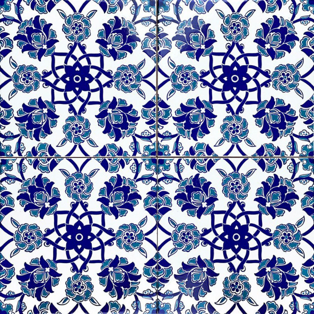 Aysu - ceramiczne płytki iznik 20x20cm, opakowanie 12 sztuk (0,48m2)