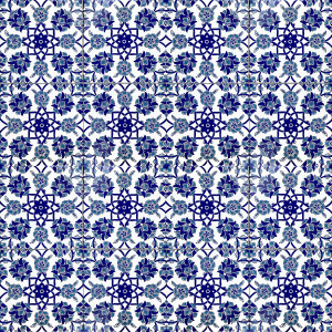 Aysu - ceramiczne płytki iznik 20x20cm, opakowanie 12 sztuk (0,48m2)