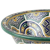 Zanya - Kolorowa umywalka ceramiczna z Maroka