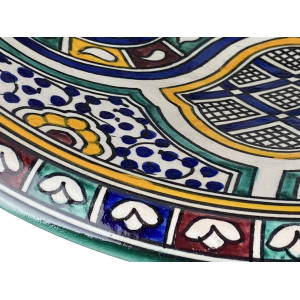 Zanya - Kolorowa umywalka ceramiczna z Maroka