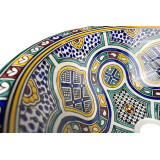 Zanya - Kolorowa umywalka ceramiczna z Maroka