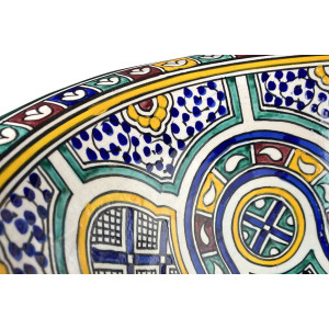 Zanya - Kolorowa umywalka ceramiczna z Maroka