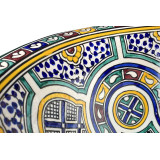 Zanya - Kolorowa umywalka ceramiczna z Maroka