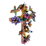 Cruz Mariposa - symbol krzyża - rękodzieło z Meksyku