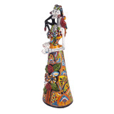 Frida Lisa - tradycyjna figura z Meksyku z motywem Talavera
