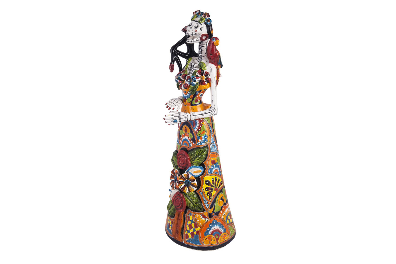 Frida Lisa - tradycyjna figura z Meksyku z motywem Talavera