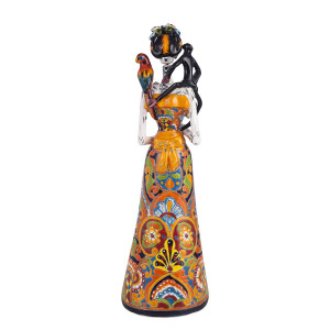 Frida Lisa - tradycyjna figura z Meksyku z motywem Talavera