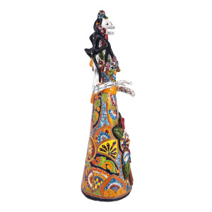 Frida Lisa - tradycyjna figura z Meksyku z motywem Talavera