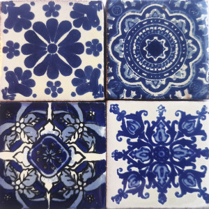 Timoteo - zestaw czterech ceramicznych magnesów