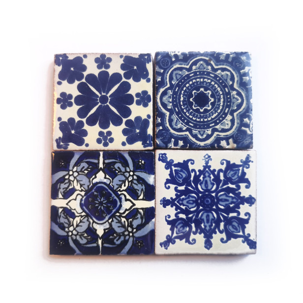 Timoteo - zestaw czterech ceramicznych magnesów