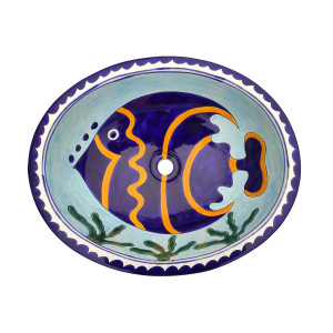 Pesca - umywalka owalna z Meksyku