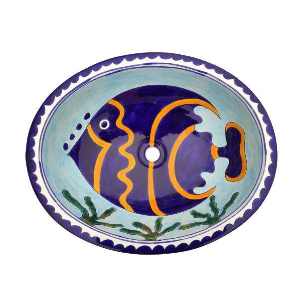 Pesca - umywalka owalna z Meksyku