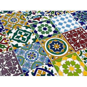 Pazzo - Carreaux patchwork marocain 10x10 cm, 50 carreaux par boîte (0,5m2)