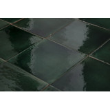 Verde Brillante vert bouteille - carreaux monochromes Talavera