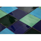 Malaquita - patchwork z płytek jednokolorowych 