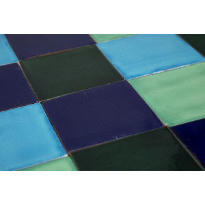 Malaquita - patchwork z płytek jednokolorowych 