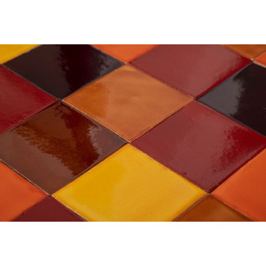 Caramelo - patchwork z płytek jednokolorowych 