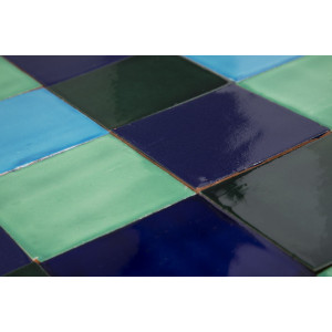 Malaquita - patchwork z płytek jednokolorowych 