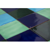 Malaquita - patchwork z płytek jednokolorowych 