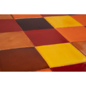 Caramelo - patchwork z płytek jednokolorowych 