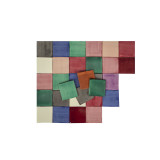 Ciruela - patchwork z płytek jednokolorowych - 90 szt. 1 m2