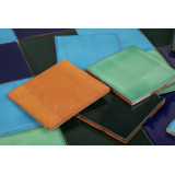 Malaquita - patchwork z płytek jednokolorowych 