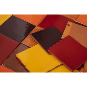 Caramelo - patchwork z płytek jednokolorowych 