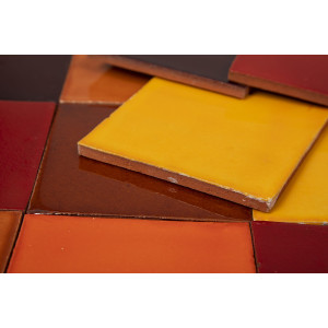 Caramelo - patchwork z płytek jednokolorowych 