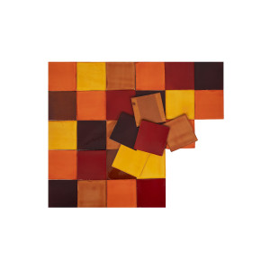 Caramelo - patchwork z płytek jednokolorowych 