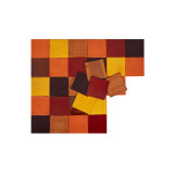 Caramelo - patchwork z płytek jednokolorowych 