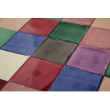 Ciruela - patchwork z płytek jednokolorowych - 90 szt. 1 m2
