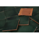 Verde Brillante vert bouteille - carreaux monochromes Talavera